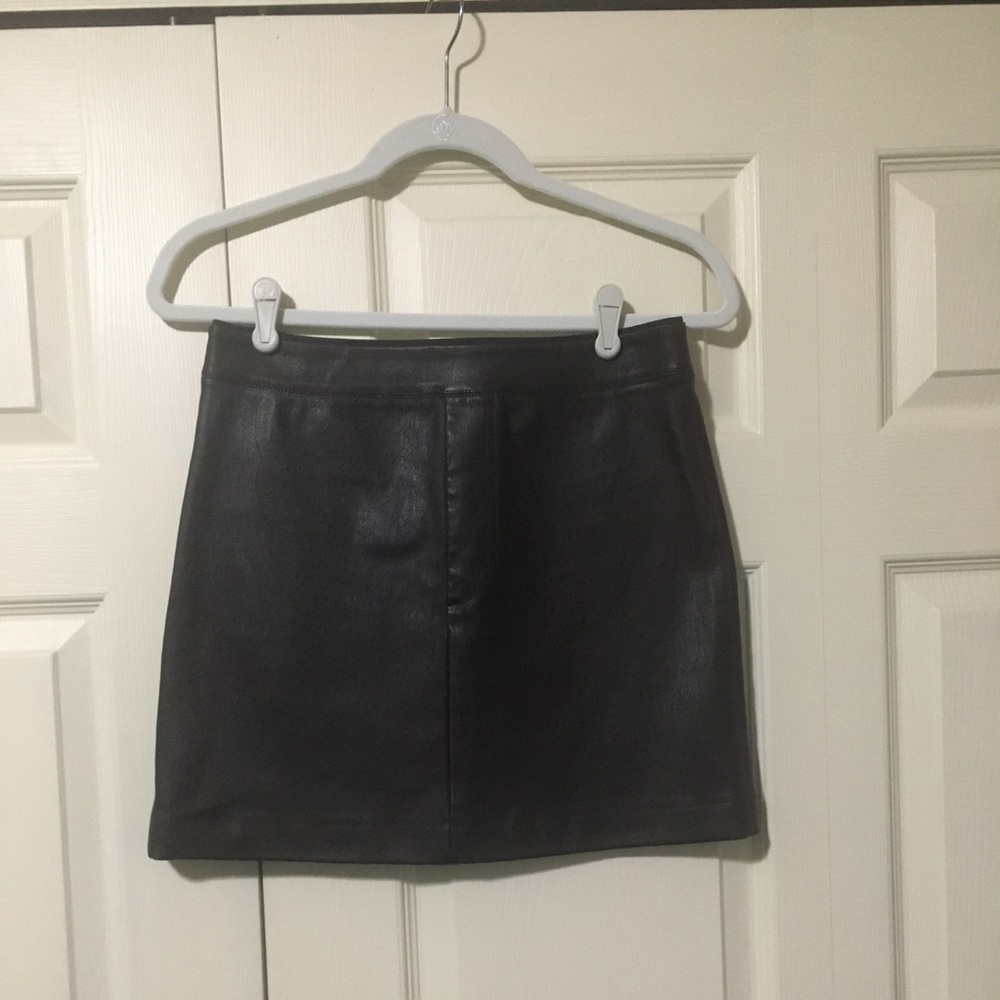 Helmut Lang Leather Skirt